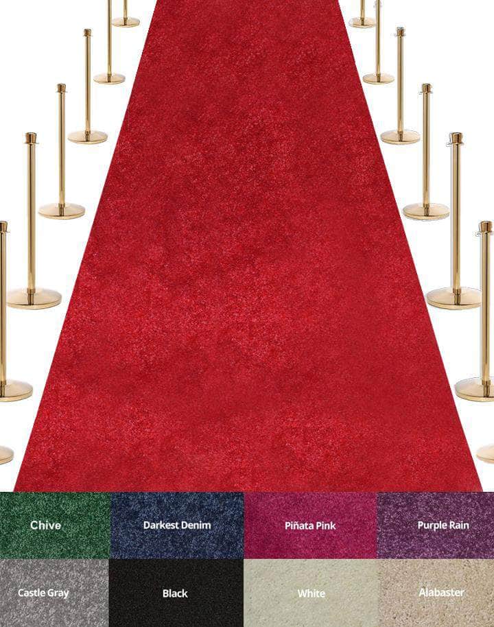 VIP Red Carpet - 3 Feet Wide, Multiple Lengths - Crowd Control Warehouse