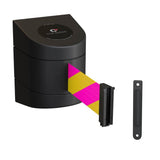 CCW Series WMB-230 - Wall Mounted Retractable Belt Barrier With Black Fixed ABS Case- 20, 25 & 30 Ft. Belts