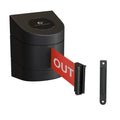 CCW Series WMB-230- Wall Mounted Retractable Belt Barrier With Black Fixed ABS Case- 20, 25 & 30 Ft. Belts