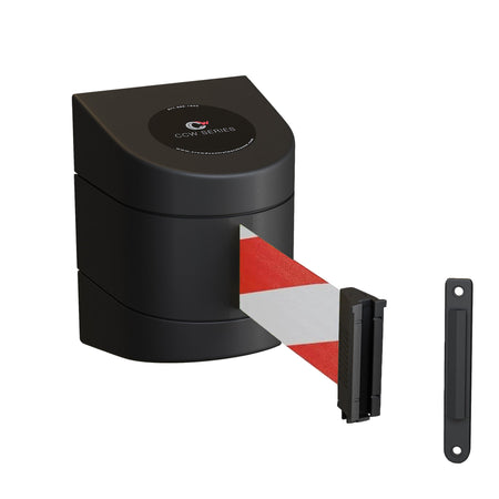 Wall Mounted Retractable Belt Barrier, 25 Ft. Belt - Montour Line WMX160 - Crowd Control Warehouse