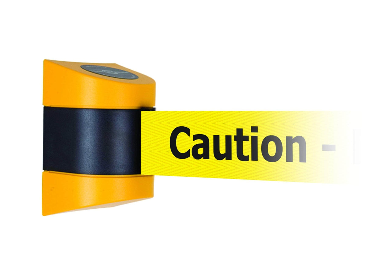 Wall Mounted Retractable Belt Barrier - Tensabarrier 897 - Crowd Control Warehouse