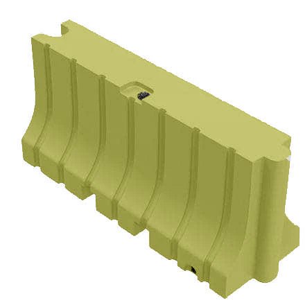 Water/Sand Ballastable Jersey Barrier - 42 in. H x 96 in. L x 24 in. W, 150 - 225 lbs - Crowd Control Warehouse