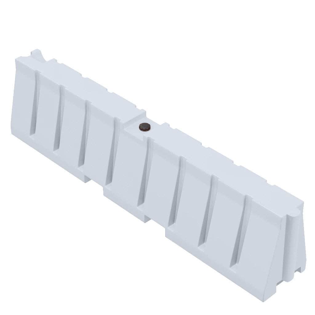 Water/Sand Fillable All Purpose Roadway or Airport Barricade - 24 in. H x 96 in. L x 16 in. W - Crowd Control Warehouse