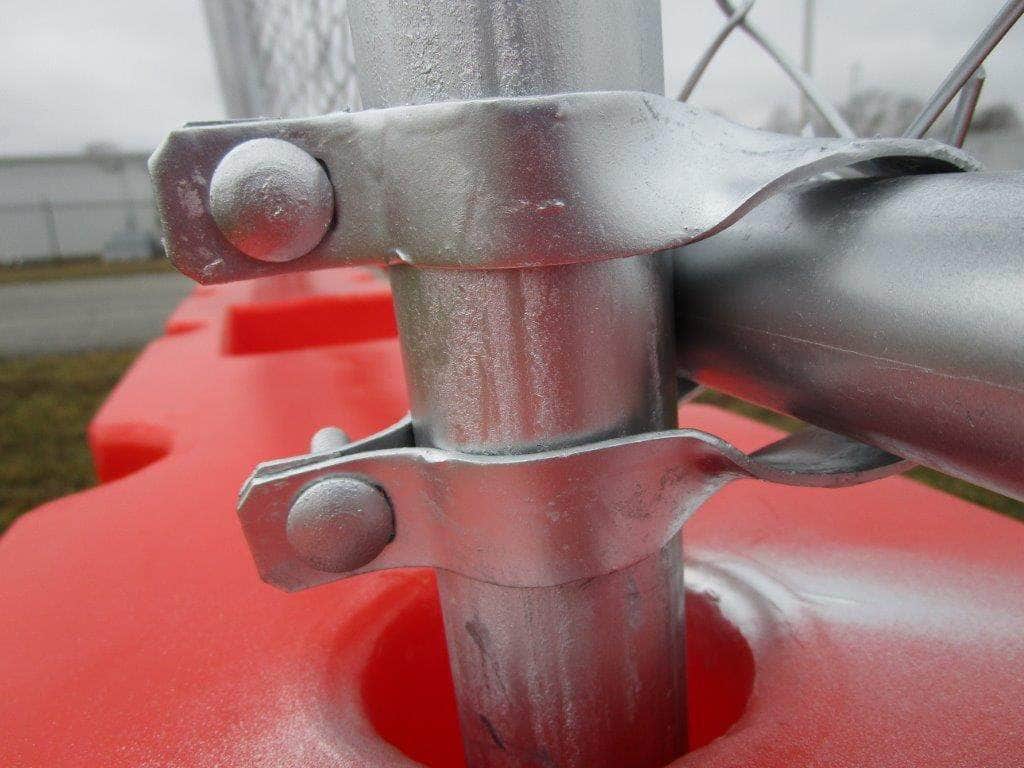 Water/Sand Fillable Jersey Barrier with Fencing Option - 32 in. H x 72 in. L x 18 in. W, 70 lbs - Crowd Control Warehouse