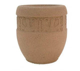 Westlake Series Medium Concrete Round Planter with Westlake I Band - Crowd Control Warehouse