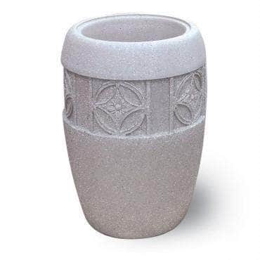 Westlake Series Medium Concrete Round Planter with Westlake I Band - Crowd Control Warehouse