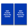 2-Sided Sign - 'WET FLOOR Please Be Careful'