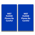 2-Sided Sign - 'WET FLOOR Please Be Careful'