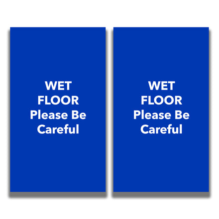 2-Sided Sign - 'WET FLOOR Please Be Careful'