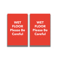 2-Sided Sign - 'WET FLOOR Please Be Careful'