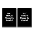 2-Sided Sign - 'WET FLOOR Please Be Careful'