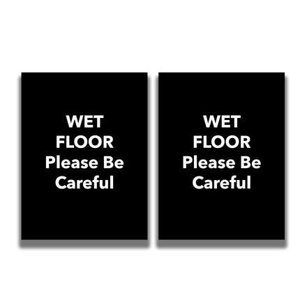 2-Sided Sign - 'WET FLOOR Please Be Careful'