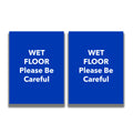 2-Sided Sign - 'WET FLOOR Please Be Careful'