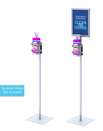 Stainless Steel Wipes Floor Stand - TouchPoint™