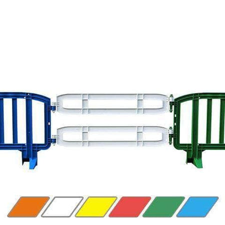 Xtendit 5 Ft. Interlocking Plastic Barricade Extension - Crowd Control Warehouse