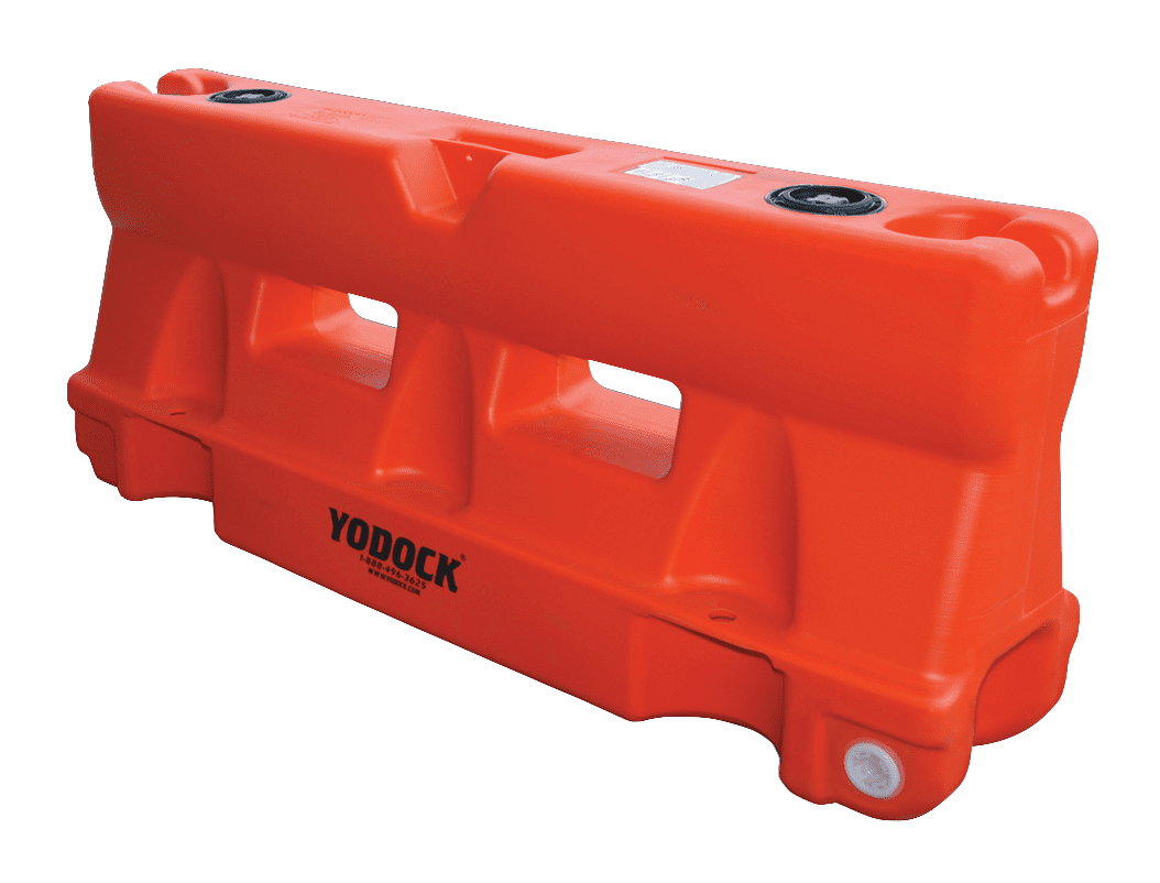 Yodock 2001MB Water/Sand Ballastable Roadway Jersey Barrier - 32 in. H x 72 in. L x 18 in. W, 85 lbs - Crowd Control Warehouse