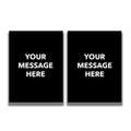 2-Sided Sign - 'Your Custom Message'