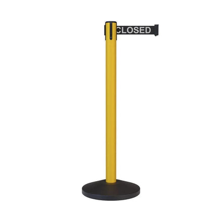 Safety Retractable Belt Barrier Stanchion, 10.5 Ft. Belt - CCW Series RBB-100